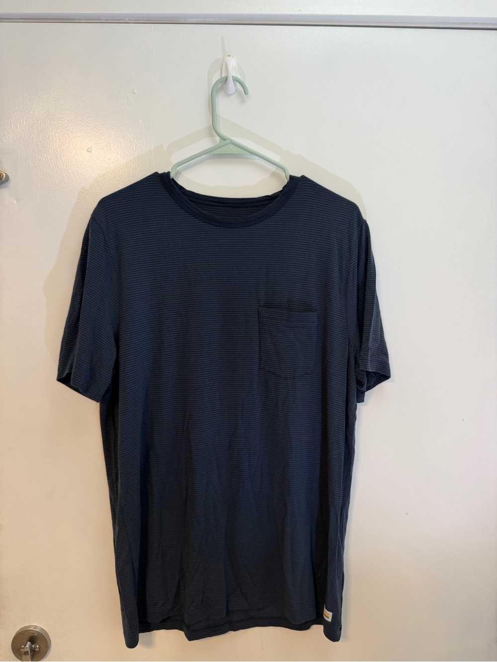 Vuori Navy Short Sleeve Pocket Tee